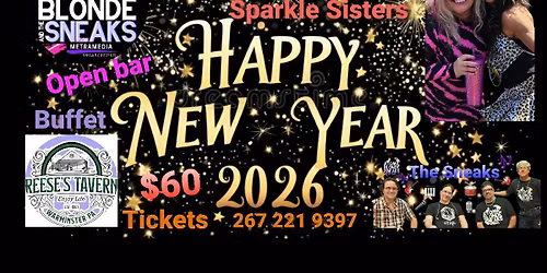 Atomic Blonde and The Sneaks New Years Eve Celebration at Reese\u2019s Tavern