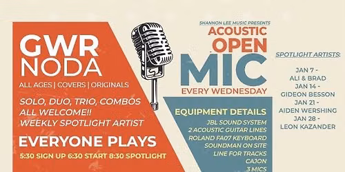 Open Mic @ GWR NoDa Kaylee Cuccia