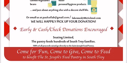 17th Annual Food Drive in honor of Walt Adams