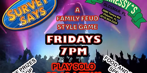 Survey Says (Family Feud Style Game) @ Hennessey's Bar & Grille (Oldsmar)