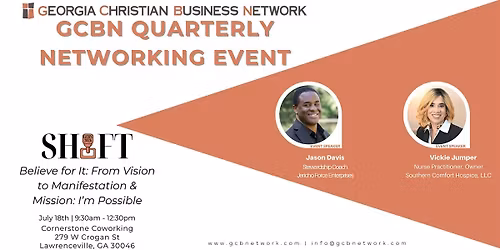 GCBN Quarterly Networking Event | Believe for It & Mission: I\u2019m Possible