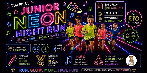 OUR FIRST JUNIOR NEON NIGHT RUN IS HERE!