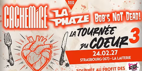 CACHEMIRE + LA PHAZE + BOB'S NOT DEAD - La Laiterie - Strasbourg