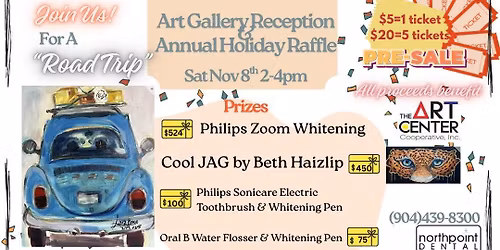 "Road Trip" Art Gallery Reception & Annual Holiday Raffle