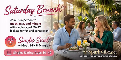 Singles Event Mixers :  Saturday Singles Brunch Social  Alexandria, VA