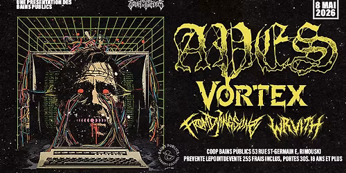 Wrvith + From Dying Suns + Vortex + Apes @BAINSPUBLICS
