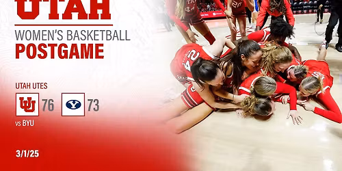 Utah Utes Women's Basketball vs. Washington Huskies