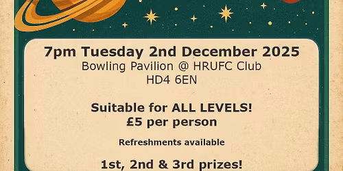 CHRISTMAS FUNDRAISER - ASTRONOMY QUIZ NIGHT