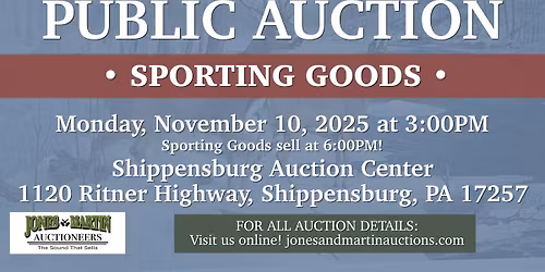 Public Auction: Sporting Goods!