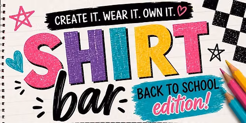 Back To School T-Shirt Bar