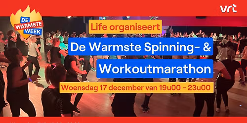 De Warmste Spinning- & Workoutmarathon t.v.v. De Warmste Week \ud83d\udd25
