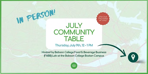 Branchfood's July Community Table