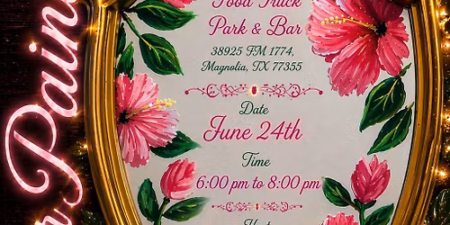 Mirror Paint & Sip At Crazy Train Food Truck Park & Bar