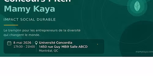 Concours Pitch Mamy Kaya