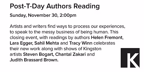 Post-T-Day Reading at Kingston Gallery