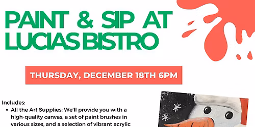 Christmas Theme Paint & Sip with Lauren Guy