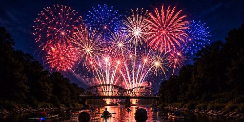 Fireworks on the River - 4th of July