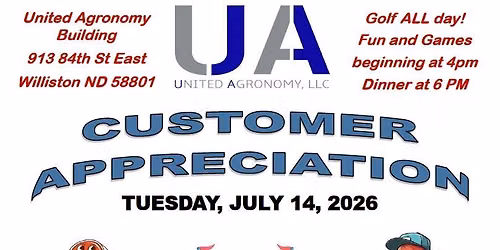 United Agronomy - Williston Customer Appreciation Dinner\/ Golf Outing @ Eagle Ridge