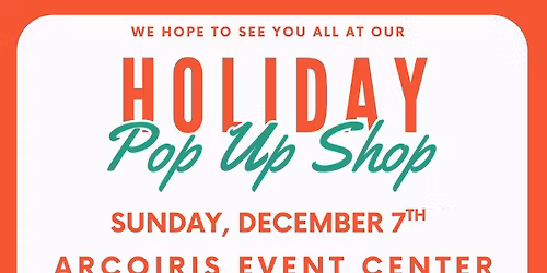 Holiday Pop Up Shop