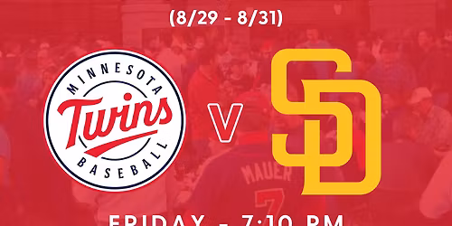 Minnesota Twins at San Diego Padres at PETCO Park