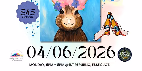 Paint & Sip Event @1st Republic, Essex Jct. on 04\/28\/2026