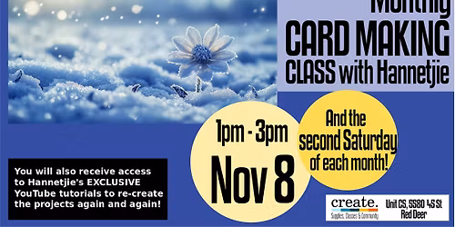 November 2025 - Monthly Card Class with Hannetjie