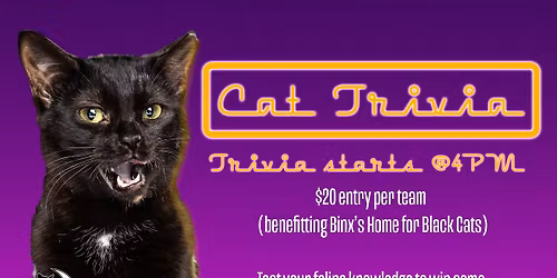 Cat Trivia: A Fundraiser for Binx's Home for Black Cats