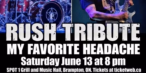 Tribute to RUSH at Spot 1 Grill and Music Hall