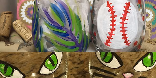 Adults!!! Wine Glass Painting 
