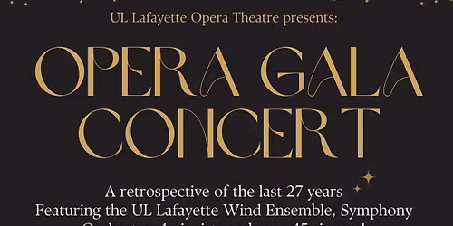 Opera Gala Concert: A Retrospective of the Last 27 Years