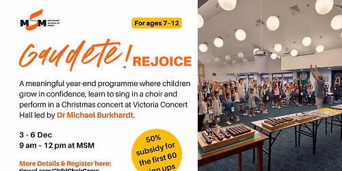 Gaudete! Rejoice: A Children's Choir Camp