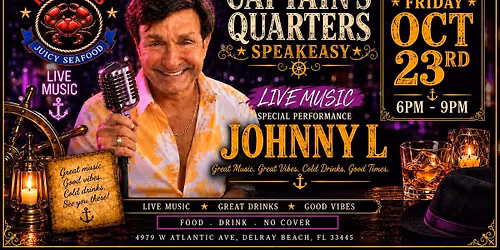 LIVE MUSIC @ RED CRAB DELRAY w\/ JOHNNY L