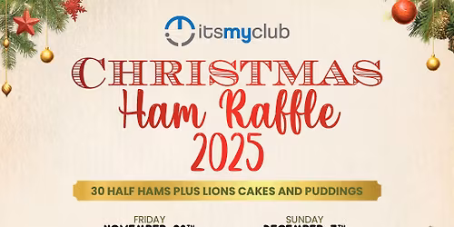 2025 Christmas Ham Raffle