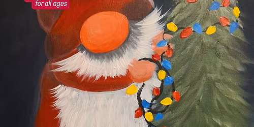 Join a Family Brush Party with Jess to paint 'Gonkmas Tree' in Sheffield