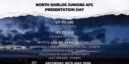 North Shields Juniors AFC Presentation Day
