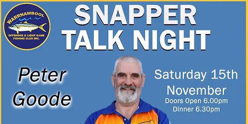 SNAPPER TALK NIGHT