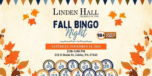 Linden Hall Community BINGO