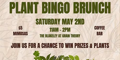 Plant Bingo Brunch