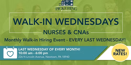 HIRING EVENT! Nurses & CNAs