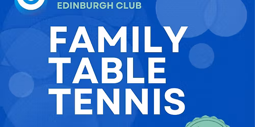 FAMILY TABLE TENNIS EVENING
