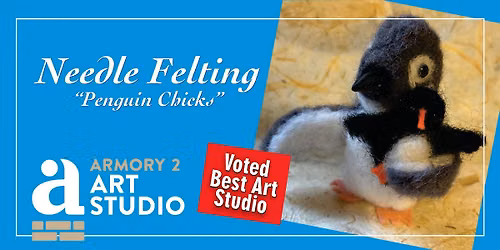 Needle Felting - Pengiun Chicks