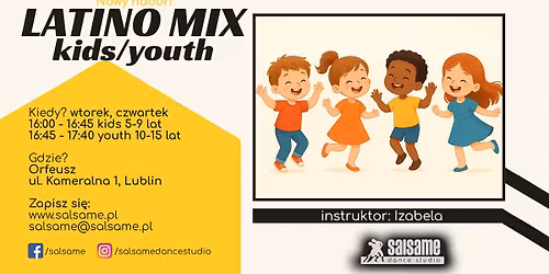 LATINO MIX kids\/youth | SALSAme | start: listopad 2025