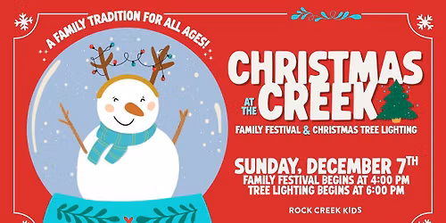 Christmas at the Creek | Family Festival and Christmas Tree Lighting