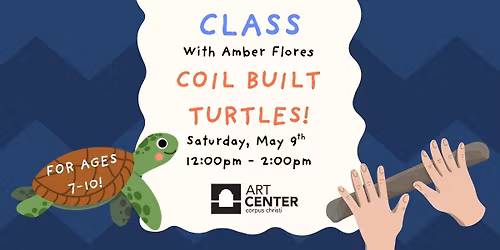 Youth Pottery Class: Coil Built Turtles with Amber Flores