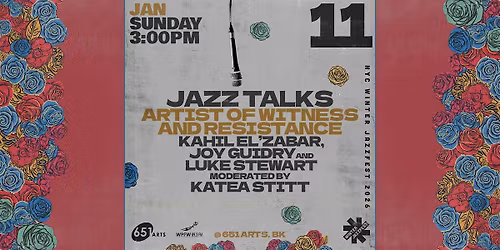 NYC WJF Jazz Talks | Artist of Witness and Resistance
