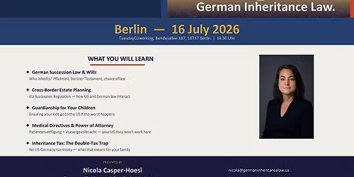 Your Family. Your Estate. German Inheritance Law for U.S. citizens.