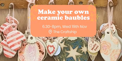 Make your own ceramic baubles