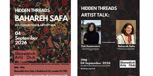 Solo Exhibition & Artist Talk