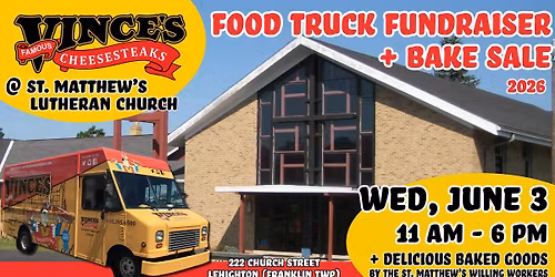 Vince's Cheesesteak Food Truck Fundraiser & Bake Sale