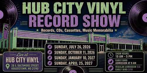 Hub City Vinyl Record Show: Records, CDs, Cassettes, Music Memorabilia